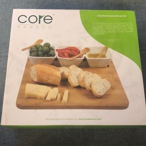 Core bamboo 3-piece entertainment board set